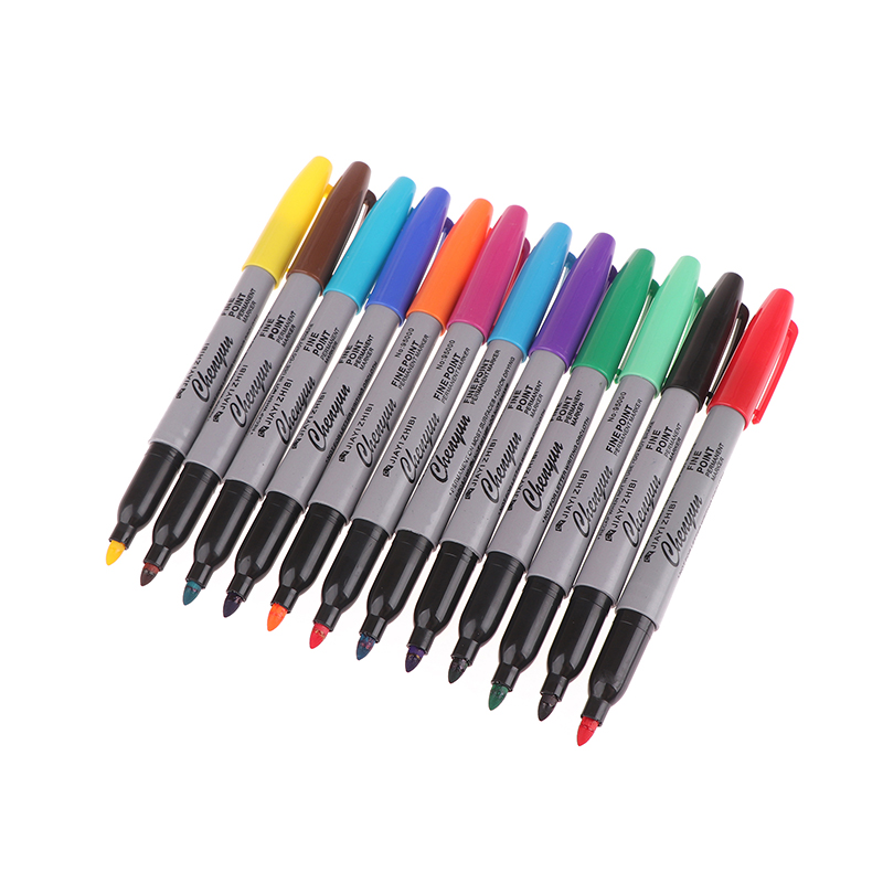 Office Supply Cart - 【6/12 stuks Microblading Uitwisbare Huidmarkeringspen Tattoo