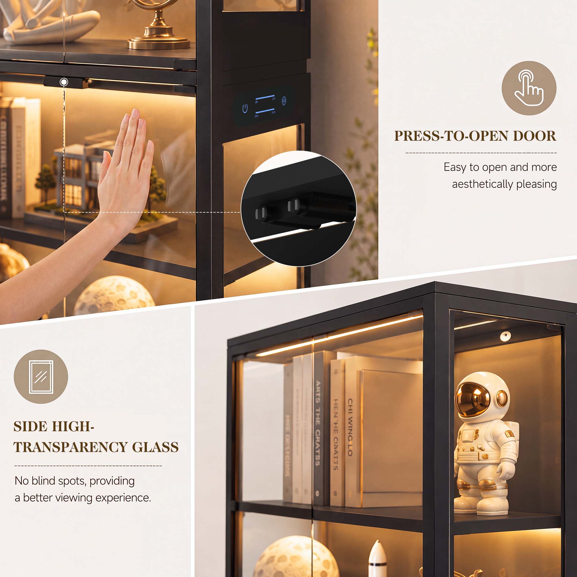 TCGBKAF 5-laags vitrinekast me - Office Storage Cabinet recensie en prijs