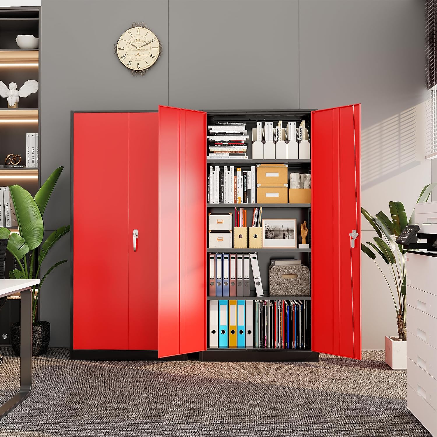 Zware metalen garage-opbergkas - Office Storage Cabinet recensie en prijs