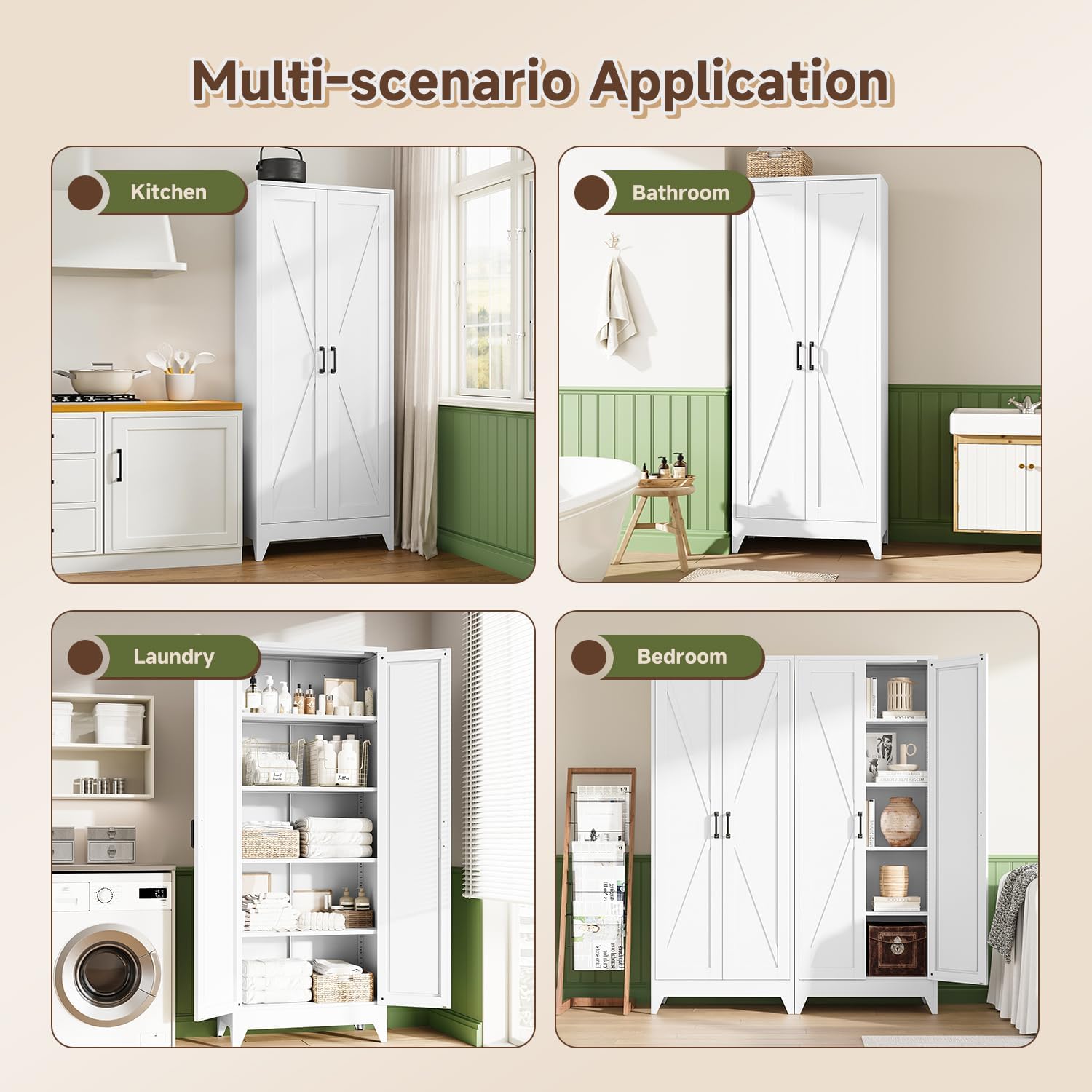Hoge metalen opbergkast, vrijs - Office Storage Cabinet recensie en prijs