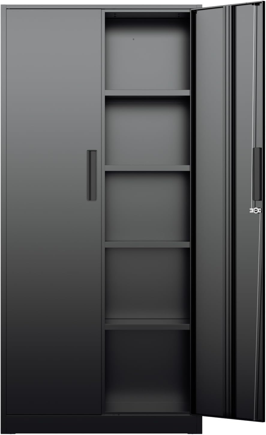 Hoge metalen opbergkast, afslu - Office Storage Cabinet recensie en prijs